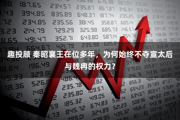 趣投顾 秦昭襄王在位多年，为何始终不夺宣太后与魏冉的权力？